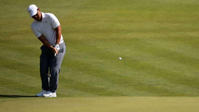 CROMWELL, CONNECTICUT - JUNE 20: Tom Kim of South Korea putts on the 15th green during the first round of the Travelers Championship at TPC River Highlands on June 20, 2024 in Cromwell, Connecticut.