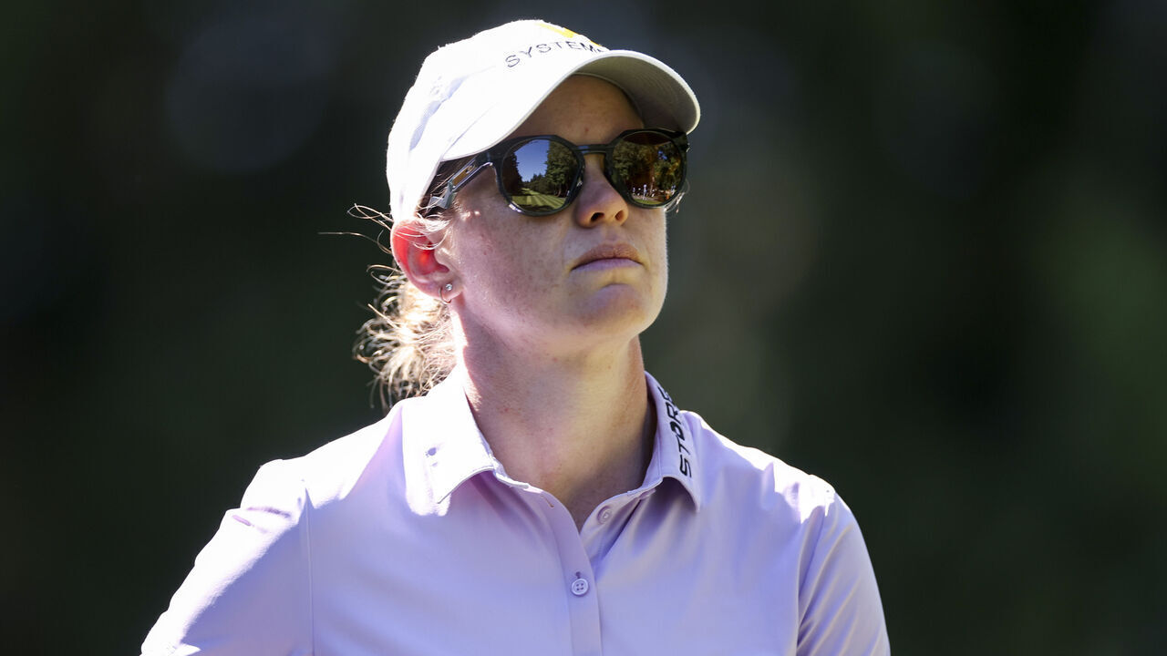 SAMMAMISH, WASHINGTON - JUNE 21: Sarah Schmelzel of the United States looks on while playing the 16th hole during the second round of the KPMG Women's PGA Championship at Sahalee Country Club on June 21, 2024 in Sammamish, Washington.