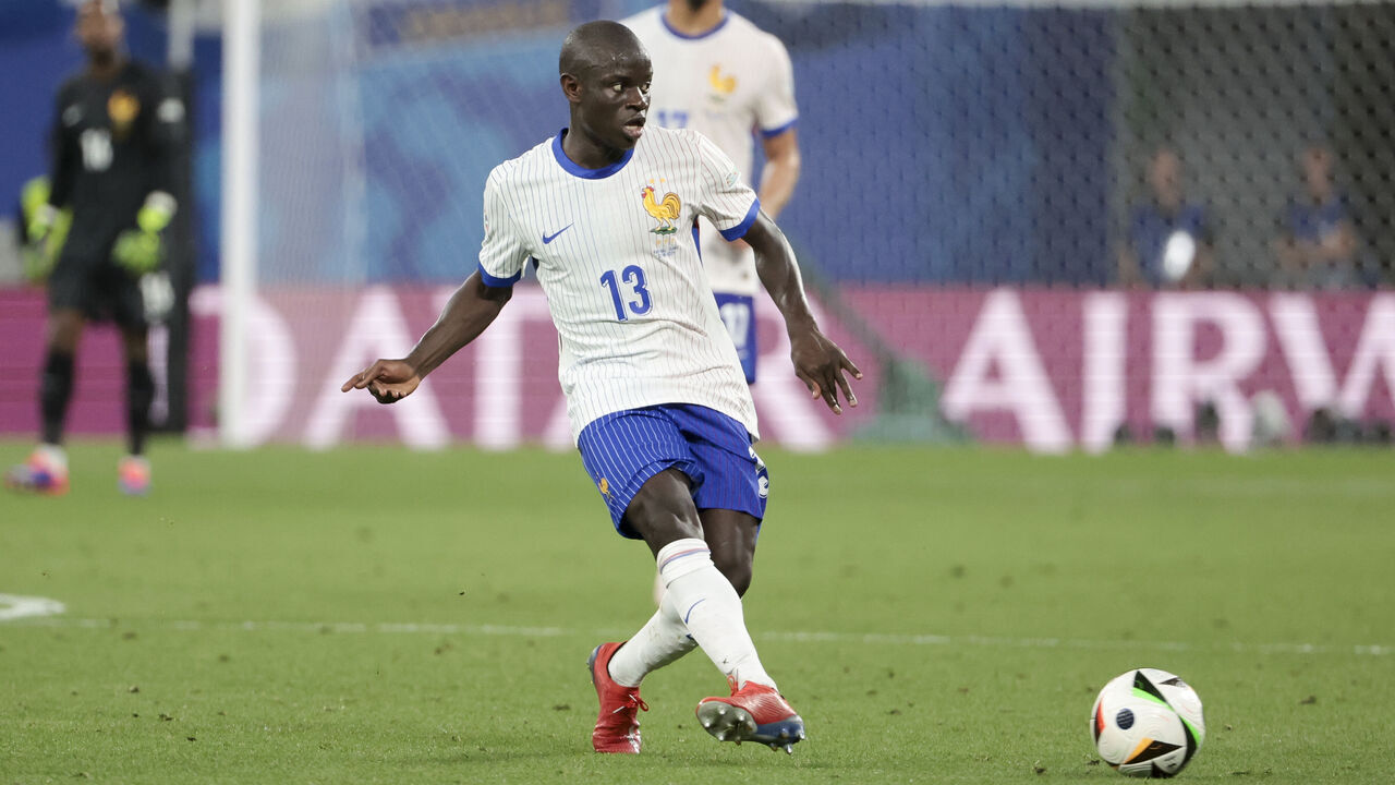 LEIPZIG, GERMANY - JUNE 21: N'Golo Kante of France during the UEFA EURO 2024 group stage match between Netherlands and France at Football Stadium Leipzig on June 21, 2024 in Leipzig, Germany.