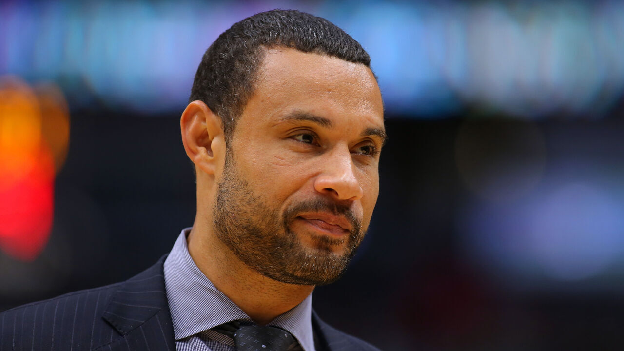 NEW ORLEANS, LOUISIANA - OCTOBER 11: General manager Trajan Langdon of the New Orleans Pelicans reacts during a preseason game against the Utah Jazz at the Smoothie King Center on October 11, 2019 in New Orleans, Louisiana.