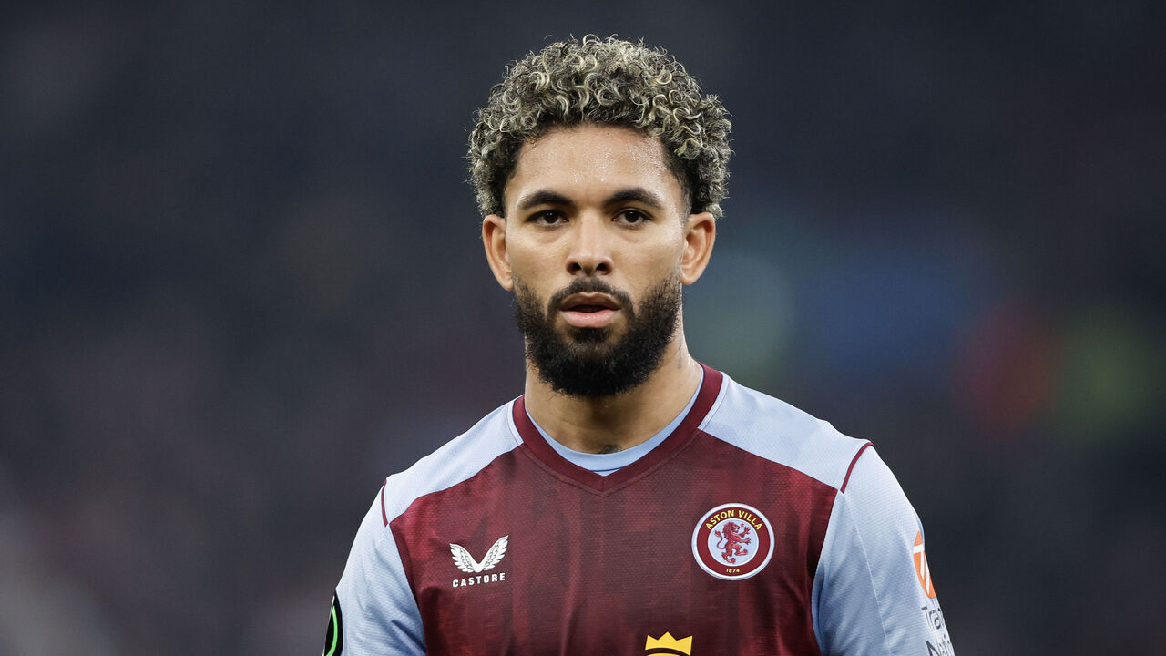 BIRMINGHAM, ENGLAND - MAY 2: Douglas Luiz of Aston Villa during the UEFA Europa Conference League 2023/24 Semi-Final first leg match between Aston Villa and Olympiacos FC at Villa Park on May 2, 2024 in Birmingham, England.
