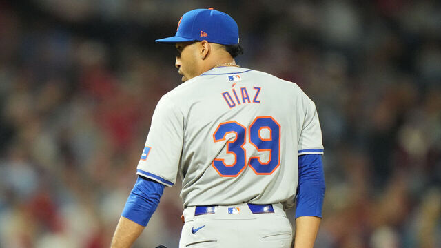 Baseball: New York Mets Edwin Diaz (39) in action, pitching vs Philadelphia Phillies at Citizens Bank Park. Philadelphia, PA 5/16/2024 CREDIT: Erick W. Rasco (Set Number: X164519 TK1)