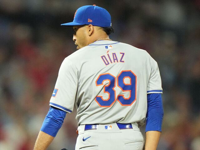 Baseball: New York Mets Edwin Diaz (39) in action, pitching vs Philadelphia Phillies at Citizens Bank Park. Philadelphia, PA 5/16/2024 CREDIT: Erick W. Rasco (Set Number: X164519 TK1)