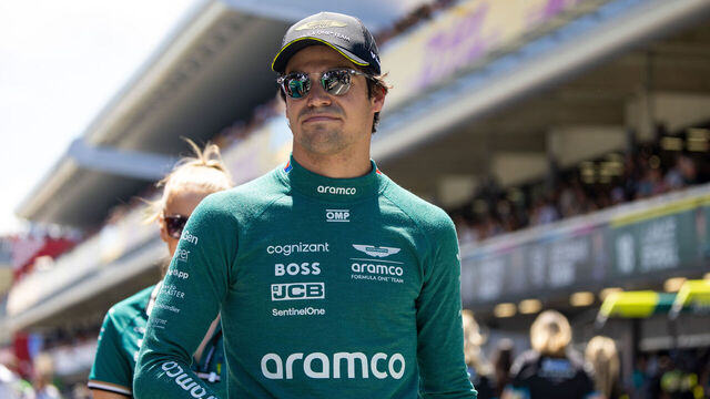 BARCELONA, SPAIN - JUNE 23: Lance Stroll of Canada and Aston Martin walks in pitlane during the F1 Grand Prix of Spain at Circuit de Barcelona-Catalunya on June 23, 2024 in Barcelona, Spain.