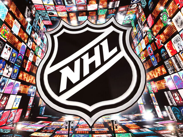 LAS VEGAS, NEVADA - JUNE 29: A general view of the draft stage and floor are seen during the 2024 Upper Deck NHL Draft Rounds 2-7 at Sphere on June 29, 2024 in Las Vegas, Nevada.