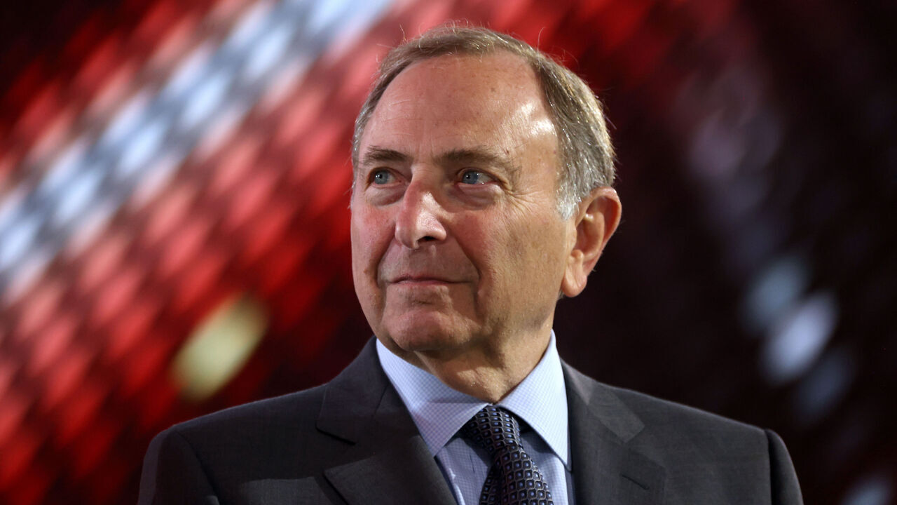 LAS VEGAS, NEVADA - JUNE 28: NHL Commissioner Gary Bettman looks on during the first round of the 2024 Upper Deck NHL Draft at Sphere on June 28, 2024 in Las Vegas, Nevada.