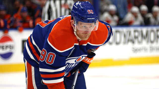EDMONTON, ALBERTA - JUNE 15: Corey Perry #90 of the Edmonton Oilers plays during the second period of Game Four of the 2024 Stanley Cup Final between the Florida Panthers and the Edmonton Oilers at Rogers Place on June 15, 2024 in Edmonton, Alberta.