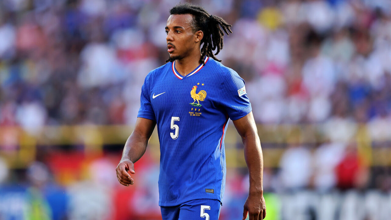 DORTMUND, GERMANY - JUNE 25: Jules Kounde of France looks on during the UEFA EURO 2024 group stage match between France and Poland at Football Stadium Dortmund on June 25, 2024 in Dortmund, Germany.