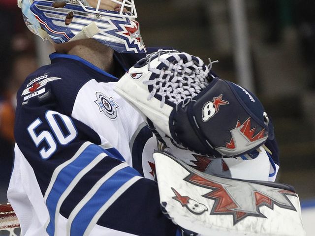 PHOTO: Former NHL goaltender Chris Mason has a sweet Iron Maiden-themed mask