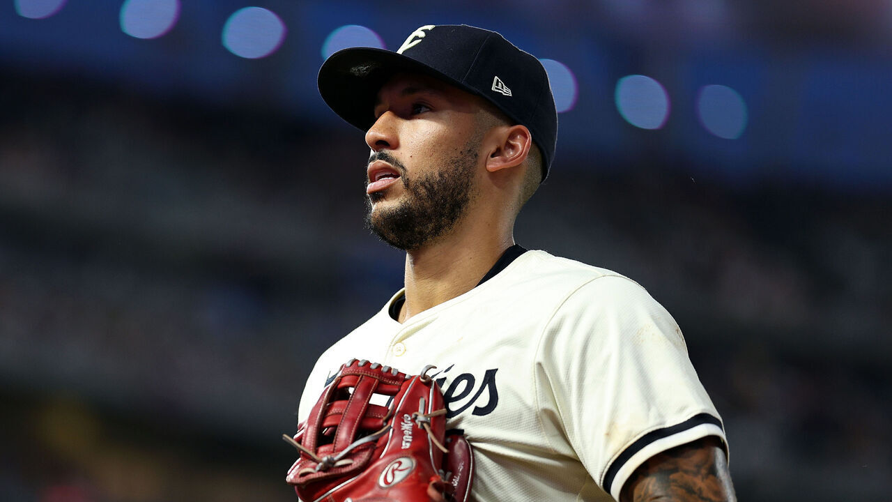 MINNEAPOLIS, MINNESOTA - JULY 03: Carlos Correa #4 of the Minnesota Twins exits the field against the Detroit Tigers in the ninth inning at Target Field on July 03, 2024 in Minneapolis, Minnesota. The Tigers defeated the Twins 9-2.