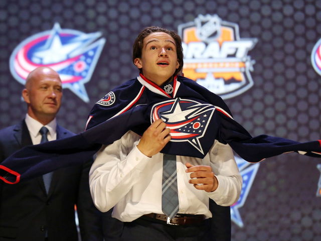 Facial injury knocks Blue Jackets' Sonny Milano out of rookie tournament
