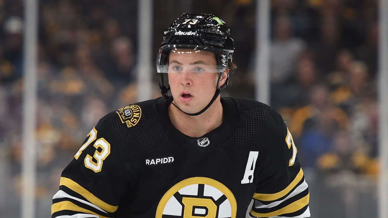 BOSTON, MASSACHUSETTS - APRIL 20: Charlie McAvoy #73 of the Boston Bruins skates against the Toronto Maple Leafs in Game One of the First Round of the 2024 Stanley Cup Playoffs at the TD Garden on April 20, 2024 in Boston, Massachusetts.