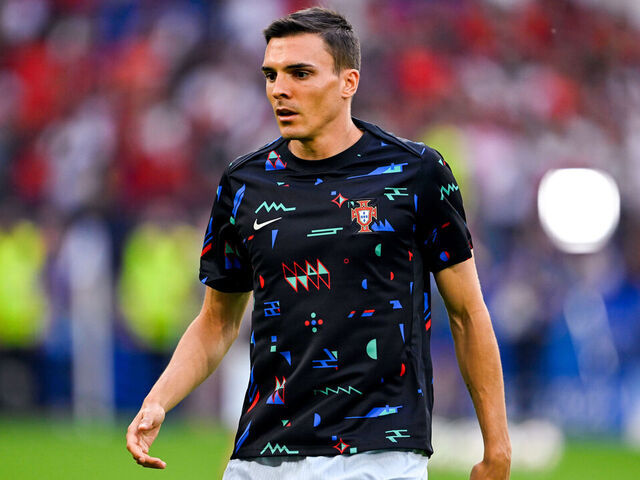GELSENKIRCHEN, GERMANY - JUNE 26: Joao Palhinha of Portugal looks on during the Group F - UEFA EURO 2024 match between Georgia and Portugal at Arena AufSchalke on June 26, 2024 in Gelsenkirchen, Germany.