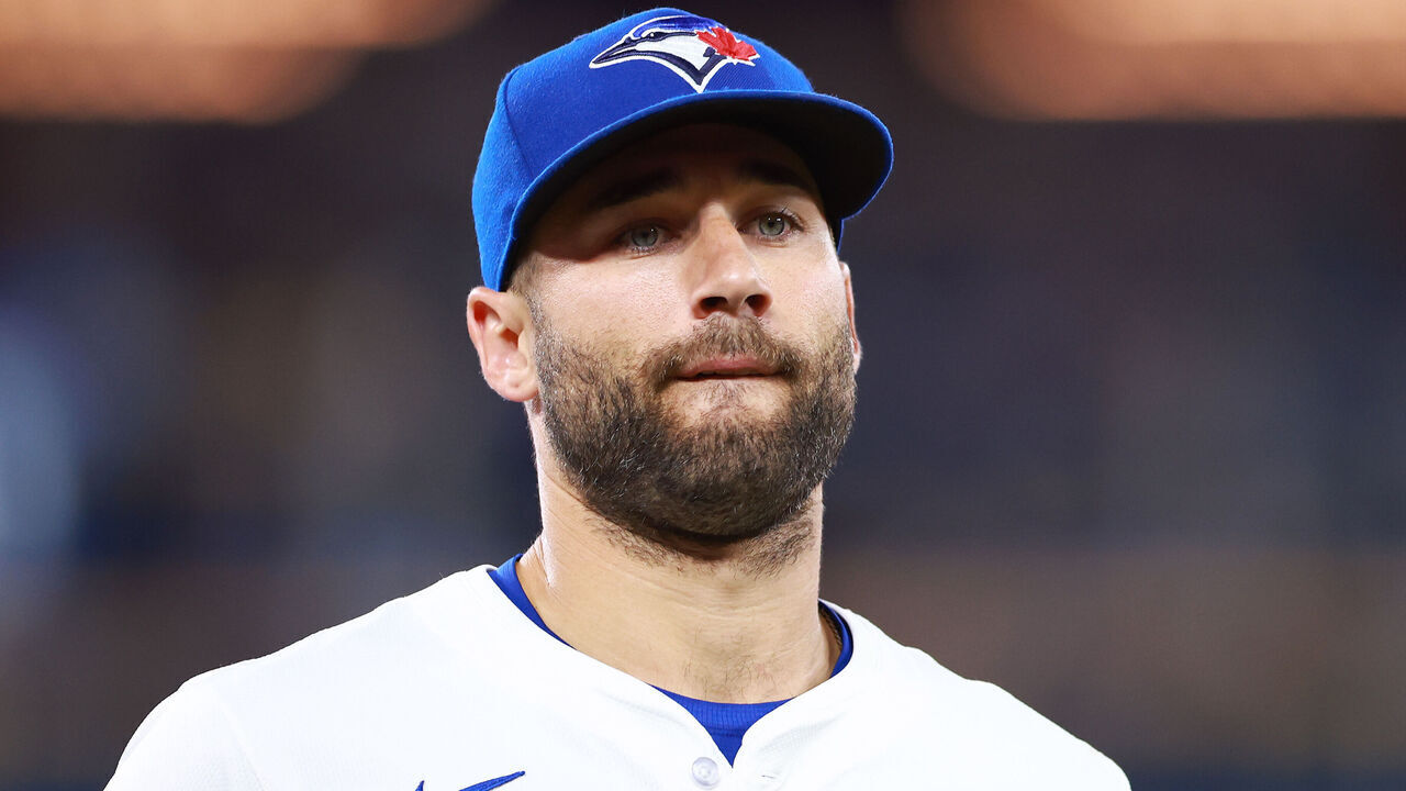 TORONTO, ON - JUNE 29: Kevin Kiermaier #39 of the Toronto Blue Jays returns to the dugout during a game against the New York Yankees at Rogers Centre on June 29, 2024 in Toronto, Ontario, Canada.