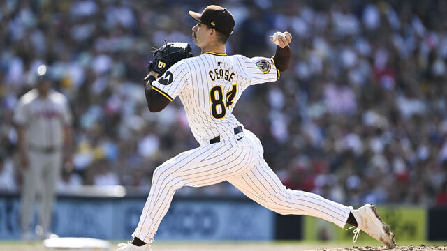 SAN DIEGO, CA - JULY 13: Dylan Cease #84 of the San Diego Padres pitches during the third inning of a baseball game against the Atlanta Braves at Petco Park on July 13, 2024 in San Diego, California.