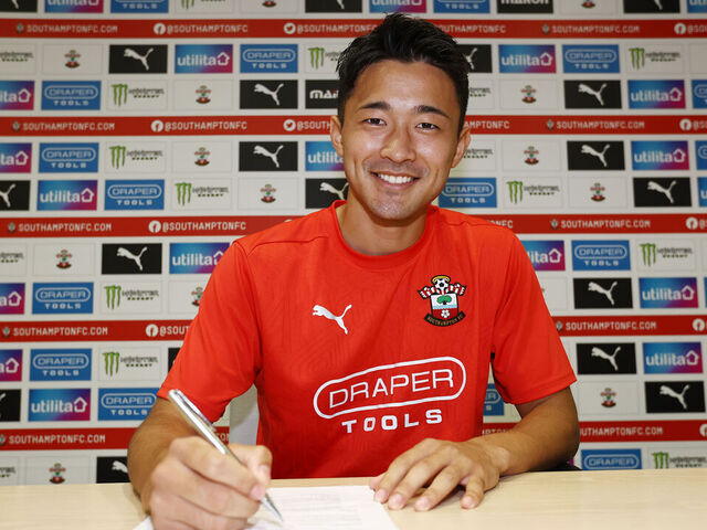 SOUTHAMPTON, ENGLAND - JULY 10: In this image released on July 14, 2024, Southampton FC complete the signing of Yukinari Sugawara at the Staplewood Campus on July 10, 2024 in Southampton, England.