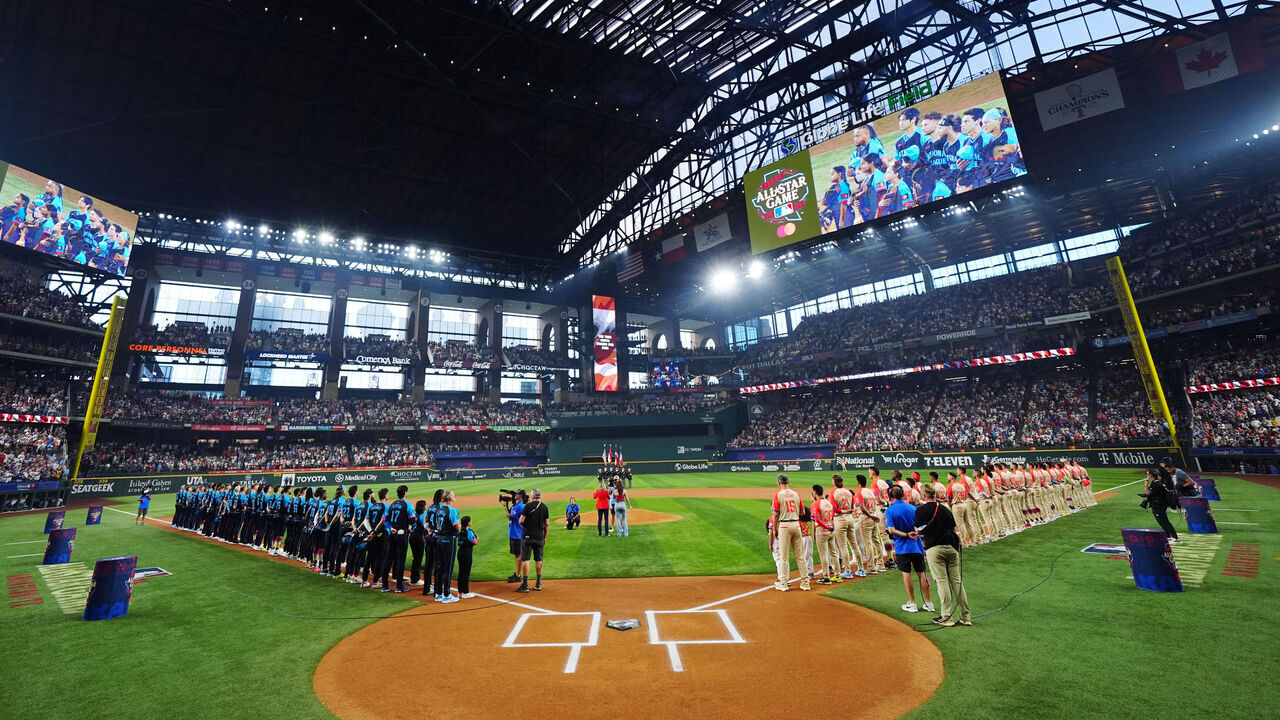 ARLINGTON, TX - JULY 16: A general view of Globe Life Field prior to the 94th MLB All-Star Game presented by Mastercard on Tuesday, July 16, 2024 in Arlington, Texas.