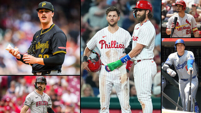 National League report cards at the halfway mark