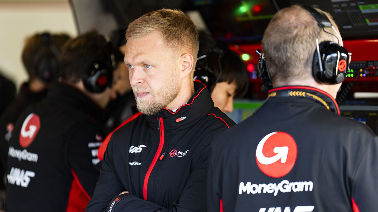 Kevin Magnussen of Denmark is driving the (20) MoneyGram Haas F1 Team VF-24 Ferrari during the Formula 1 Qatar Airways British Grand Prix 2024 in Silverstone, Great Britain, on July 7, 2024.