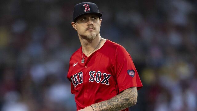 BOSTON, MA - MAY 31: Tanner Houck #89 of the Boston Red Sox looks on during the fourth inning of a game against the Detroit Tigers on May 31, 2024 at Fenway Park in Boston, Massachusetts.