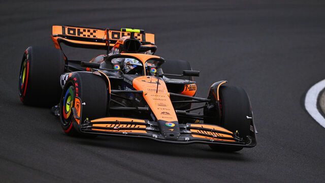 BUDAPEST, HUNGARY - JULY 20: Lando Norris of Great Britain driving the (4) McLaren MCL38 Mercedes on track during final practice ahead of the F1 Grand Prix of Hungary at Hungaroring on July 20, 2024 in Budapest, Hungary.