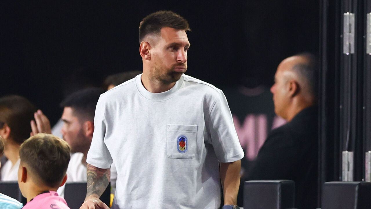 FORT LAUDERDALE, FLORIDA - JULY 17: Lionel Messi #10 of Inter Miami looks on during the first half of a game against Toronto FC at Chase Stadium on July 17, 2024 in Fort Lauderdale, Florida.