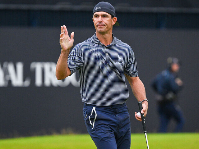 TROON, SCOTLAND - JULY 20: Billy Horschel of the USA during the third round of the 152nd Open Championship at Royal Troon, on July 20, 2024, in Troon, Scotland.