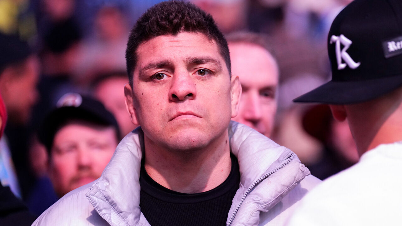 LAS VEGAS, NEVADA - MARCH 04: Nick Diaz attends the UFC 285 event at T-Mobile Arena on March 04, 2023 in Las Vegas, Nevada.