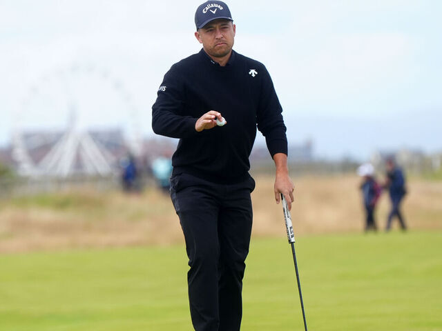 USA's Xander Schauffele on the 1st green during day four of The Open at Royal Troon, South Ayrshire, Scotland. Picture date: Sunday July 21, 2024.