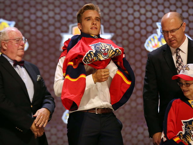 Panthers' Ekblad leaves U20 summer development camp game with apparent injury