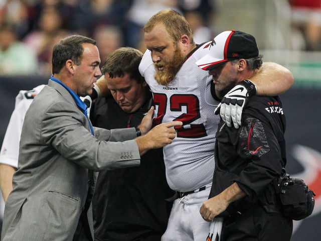 Falcons officially place Sam Baker on IR; sign tackle Pat McQuistan