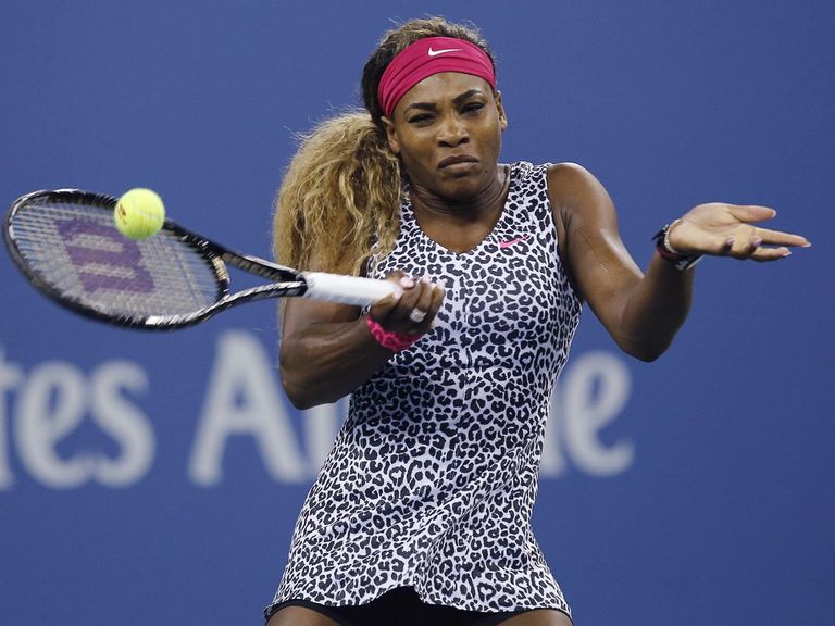 GIF: Serena Williams slides into splits; quickly bounces back up ...