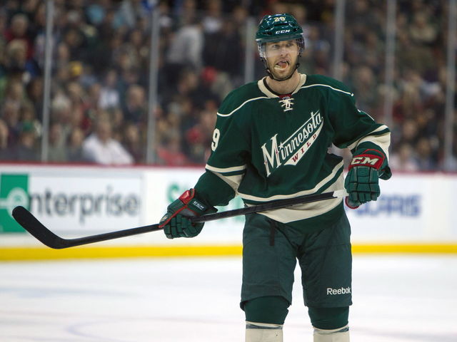 Pominville's iron-man streak ends at 231, tying Wild record