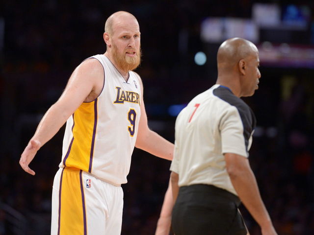Chris Kaman is now known as Air Sasquatch
