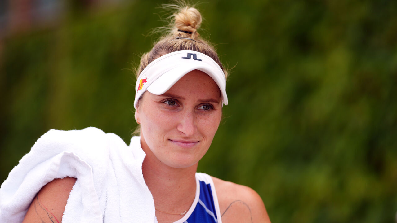 Marketa Vondrousova at the All England Lawn Tennis and Croquet Club in Wimbledon ahead of the Wimbledon Championships, which begins on July 1st. Picture date: Wednesday June 26, 2024.