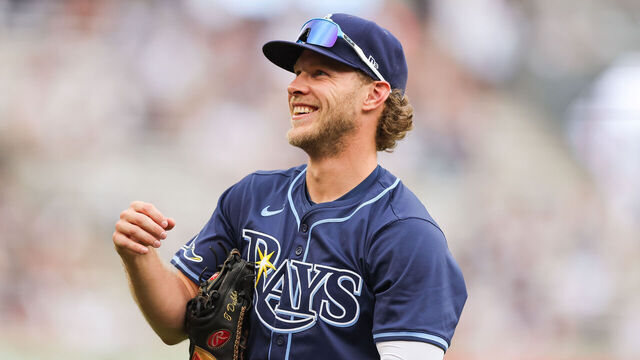 BRONX, NY - JULY 20: Tampa Bay Rays shortstop Taylor Walls (6) looks on before a game between the Tampa Bay Rays and the New York Yankees on July 20, 2024 at Yankee Stadium in the Bronx, New York.