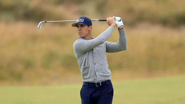 TROON, SCOTLAND - JULY 21: Billy Horschel of The United States plays his second shot on the fourth hole during the final round of The 152nd Open championship at Royal Troon on July 21, 2024 in Troon, Scotland.