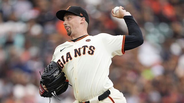 SAN FRANCISCO, CALIFORNIA - JULY 27: Blake Snell #7 of the San Francisco Giants pitches against the Colorado Rockies in the top of the second inning of game one of a doubleheader at Oracle Park on July 27, 2024 in San Francisco, California.