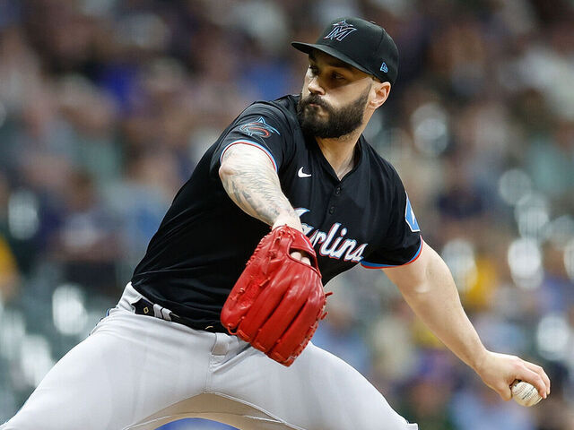MILWAUKEE, WISCONSIN - JULY 26: Tanner Scott #66 of the Miami Marlins throws a pitch in the ninth inning against the Milwaukee Brewers at American Family Field on July 26, 2024 in Milwaukee, Wisconsin.
