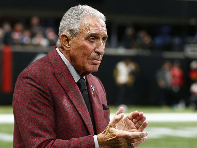 ATLANTA, GA - DECEMBER 24: Atlanta Falcons owner Arthur Blank during an NFL game between the Atlanta Falcons and the Indianapolis Colts on December 24, 2023 at Mercedes-Benz Stadium in Atlanta,GA.