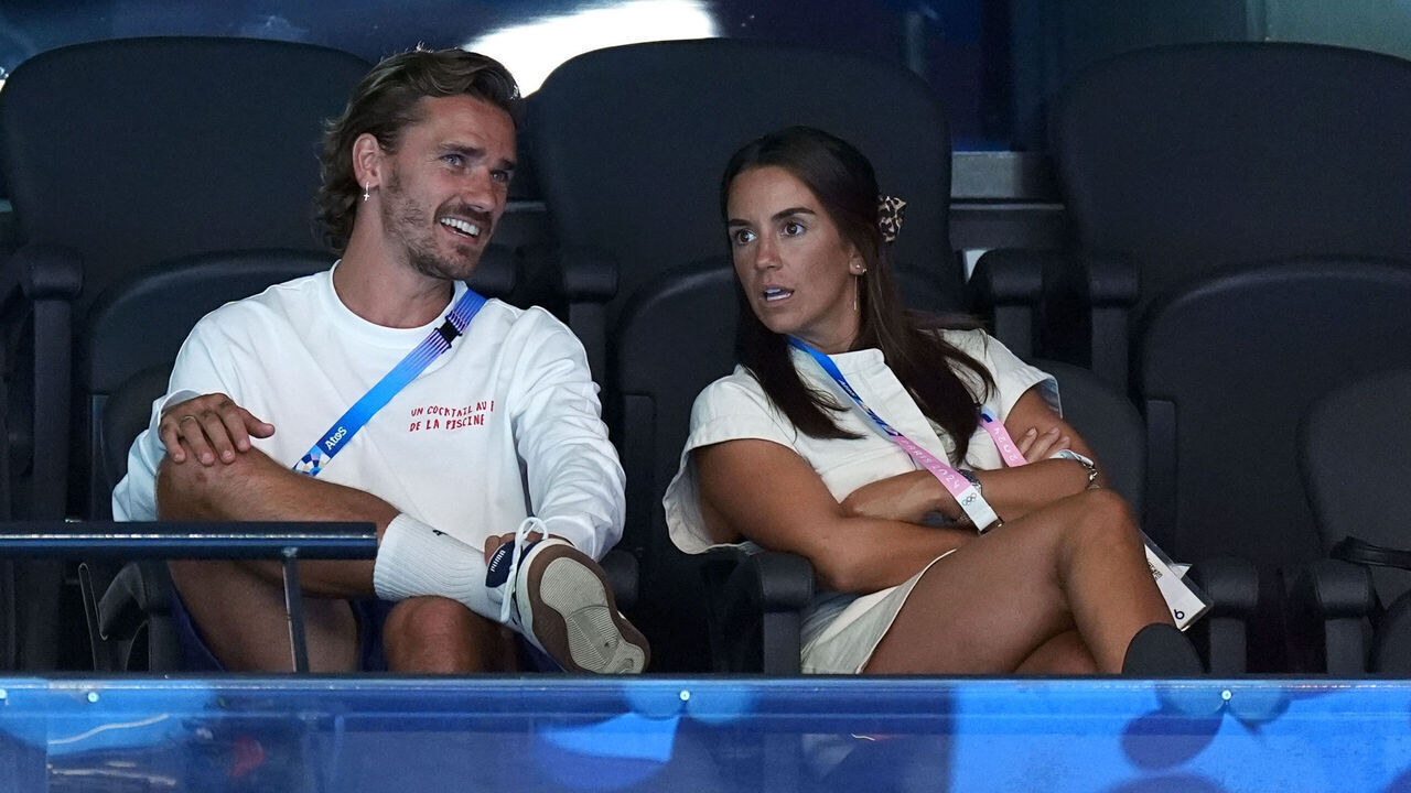 Antoine Griezmann at the Paris La Defense Arena , on the second day of the 2024 Paris Olympic Games in France. Picture date: Sunday July 28, 2024.