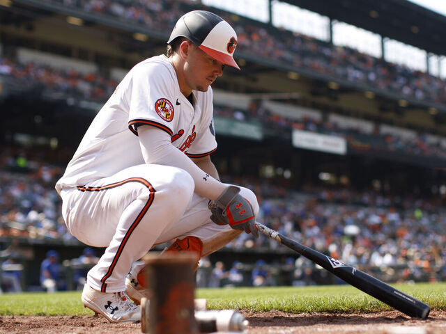 BALTIMORE, MD - JULY 29: Jordan Westburg #11 of the Baltimore Orioles looks on during the game between the Toronto Blue Jays and the Baltimore Orioles at Oriole Park at Camden Yards on Monday, July 29, 2024 in Baltimore, Maryland.