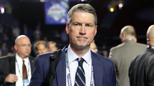 VANCOUVER, BRITISH COLUMBIA - JUNE 21: Chuck Fletcher of the Philadelphia Flyers attends the first round of the 2019 NHL Draft at Rogers Arena on June 21, 2019 in Vancouver, Canada.