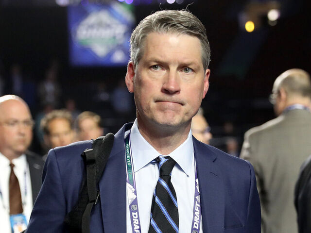 VANCOUVER, BRITISH COLUMBIA - JUNE 21: Chuck Fletcher of the Philadelphia Flyers attends the first round of the 2019 NHL Draft at Rogers Arena on June 21, 2019 in Vancouver, Canada.