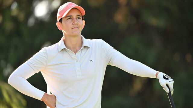 PORTLAND, OREGON - AUGUST 01: Dewi Weber of the Netherlands looks on during the first round of the Portland Classic at Columbia Edgewater Country Club on August 01, 2024 in Portland, Oregon.