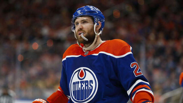 EDMONTON, CANADA - MAY 18: Leon Draisaitl #29 of the Edmonton Oilers skates against the Vancouver Canucks during the first period of Game Six in the Second Round of the 2024 Stanley Cup Playoffs at Rogers Place on May 18, 2024 in Edmonton, Canada.