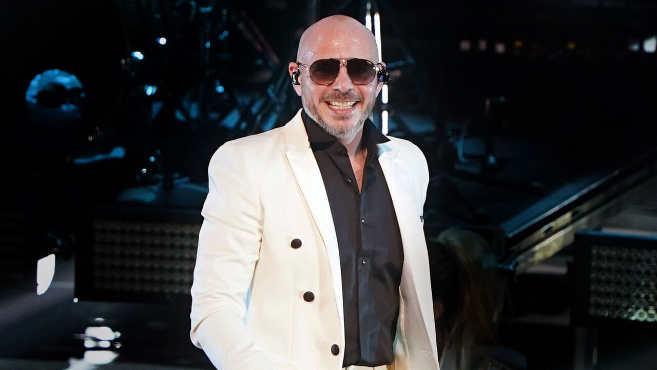 MIAMI, FLORIDA - NOVEMBER 15: In this image released on November 19, 2020, Pitbull performs at the 2020 Latin GRAMMY Awards on November 15, 2020 in Miami, Florida. The 2020 Latin GRAMMYs aired on November 19, 2020.