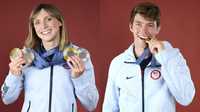 Ledecky, Mead named U.S. flag bearers for closing ceremony