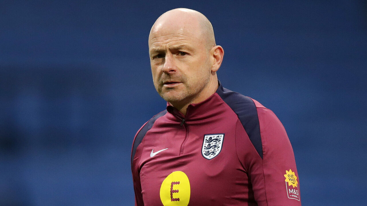 BOLTON, ENGLAND - MARCH 26: Lee Carsley, Head Coach of England, looks on prior to the UEFA U21 Euro 2025 Qualifier between England and Luxembourg at Toughsheet Community Stadium on March 26, 2024 in Bolton, England.
