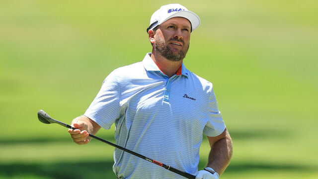 SOTOGRANDE, SPAIN - JULY 13: Graeme McDowell of Northern Ireland and The Smash Team plays his second shot on the eighth hole during day two of the LIV Golf Andalucia at Real Club Valderrama on July 13, 2024 in Sotogrande, .